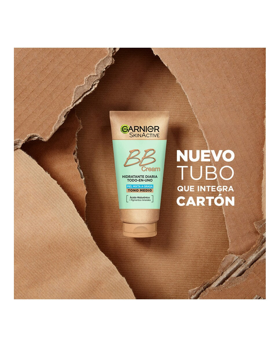 GARNIER SKINACTIVE BB CREAM combination to oily skin daily moisturizer SPF 25 #medium tone 50 ml