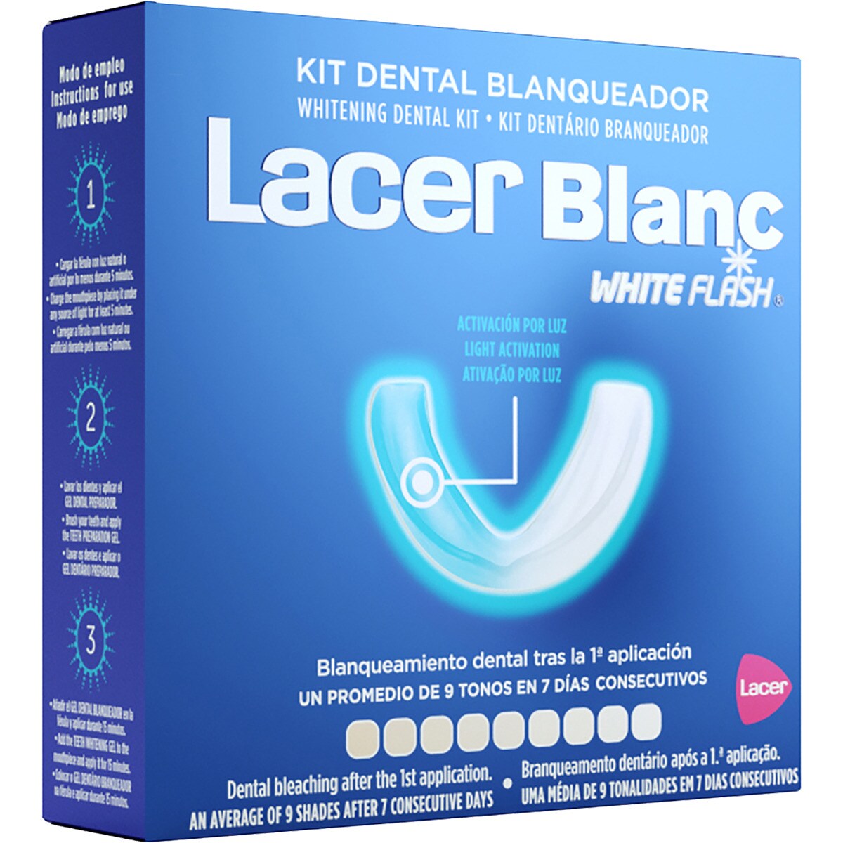 LACERBLANC WHITE FLASH kit dental blanqueador 1 u