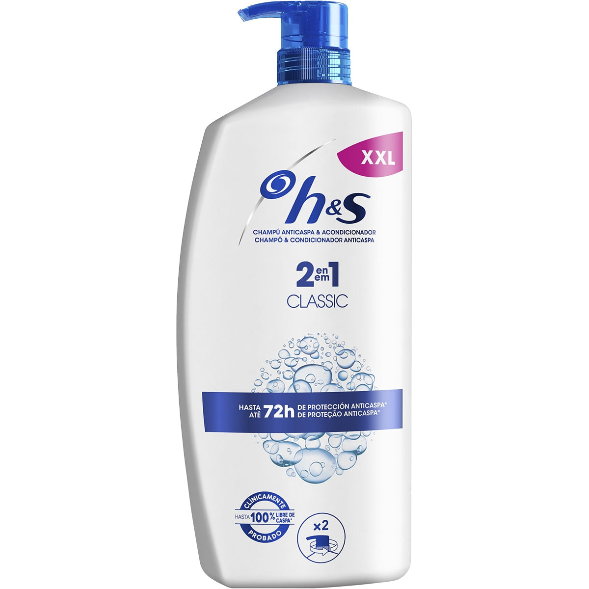 HEAD & SHOULDERS H&amp;S Classic 2-in-1 anti-dandruff shampoo and conditioner 1000 ml dispenser