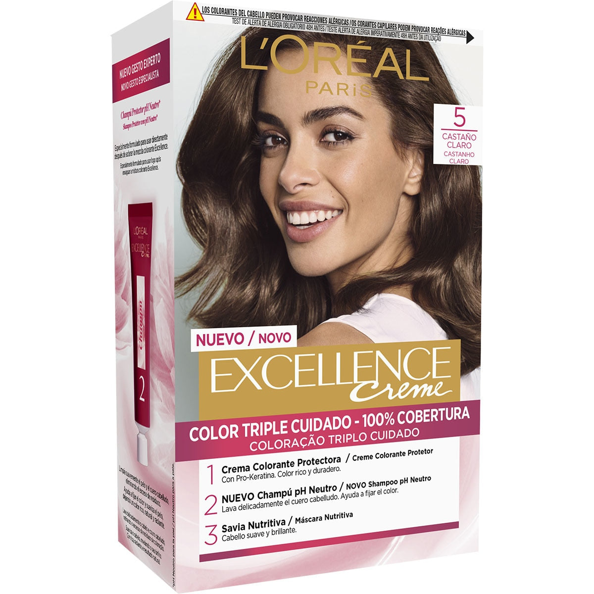 L'ORÉAL PARIS EXCELLENCE Tint cream #5-castaño claro 192 ml