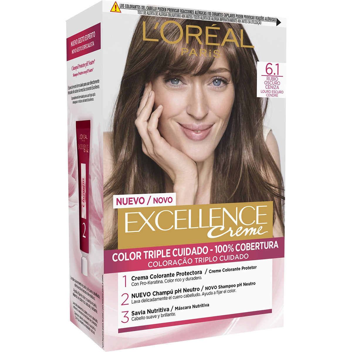 L'ORÉAL PARIS EXCELLENCE Creme dye #6.1-dark ash blonde 192 ml