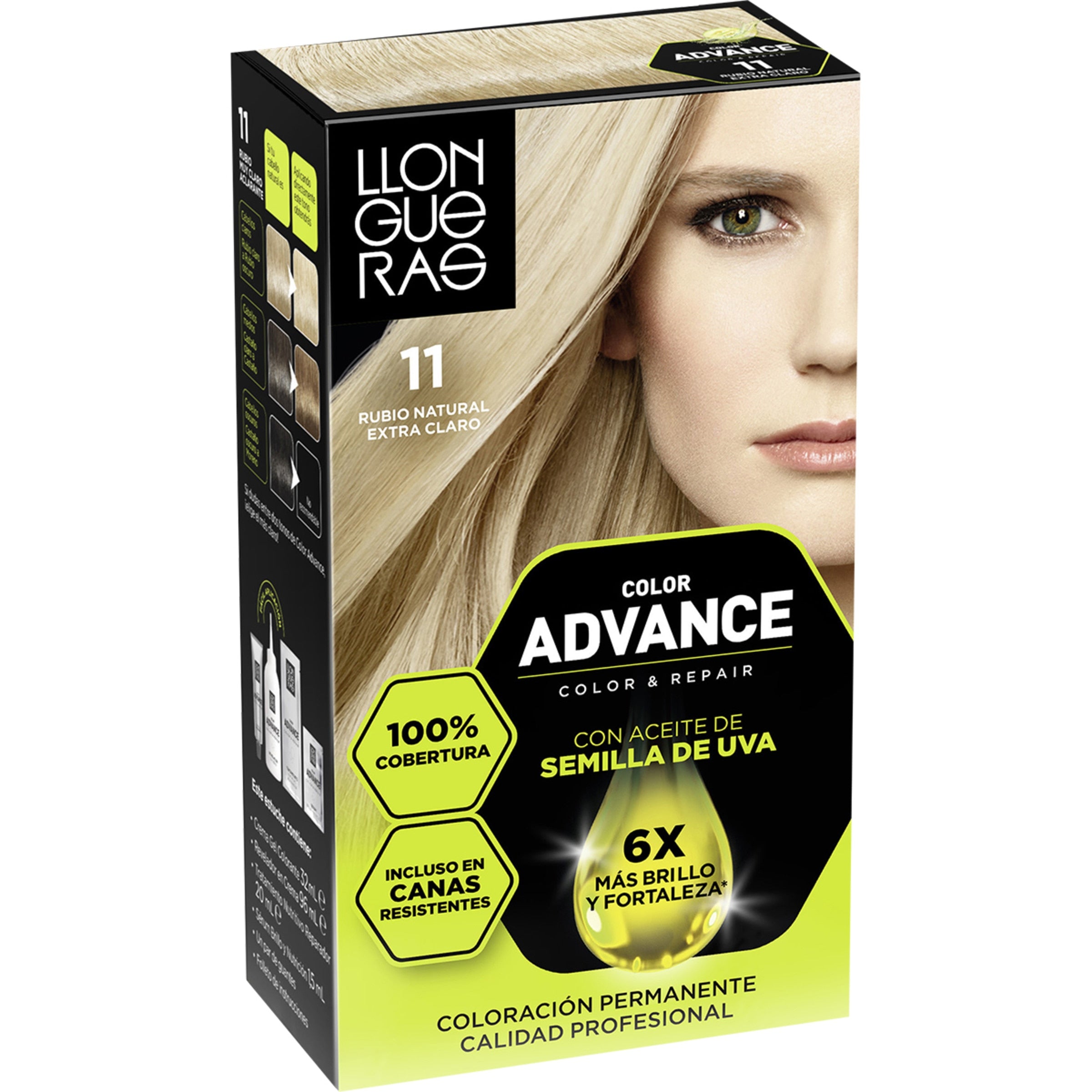 LLONGUERAS COLOR ADVANCE #11-rubio natural extra claro 1 u