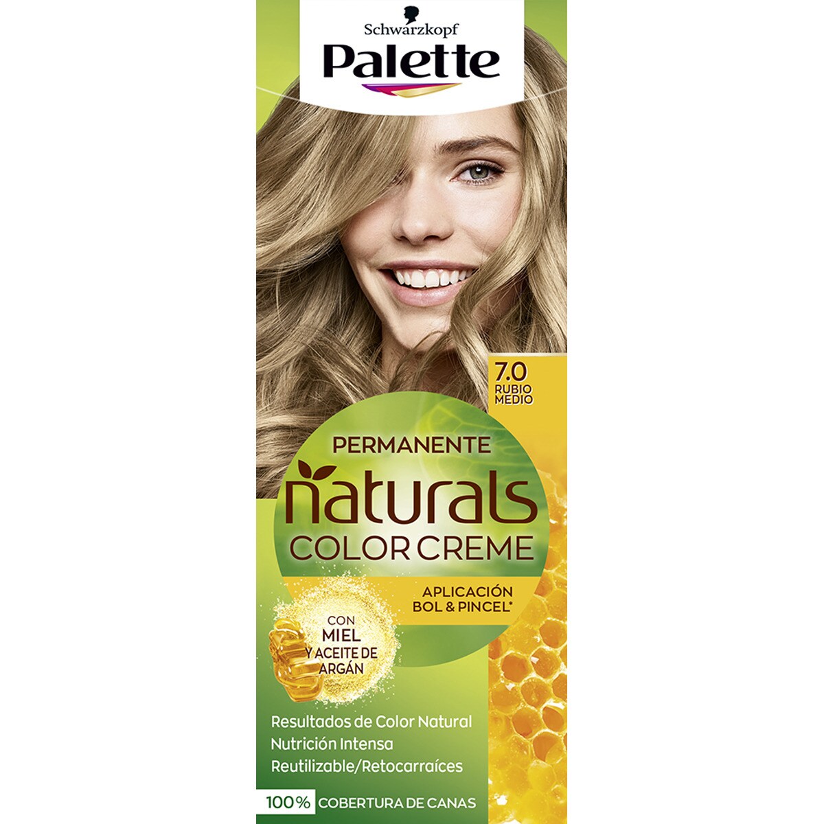 NATURAL PALETTE dye #7.0-medium blonde 1 u