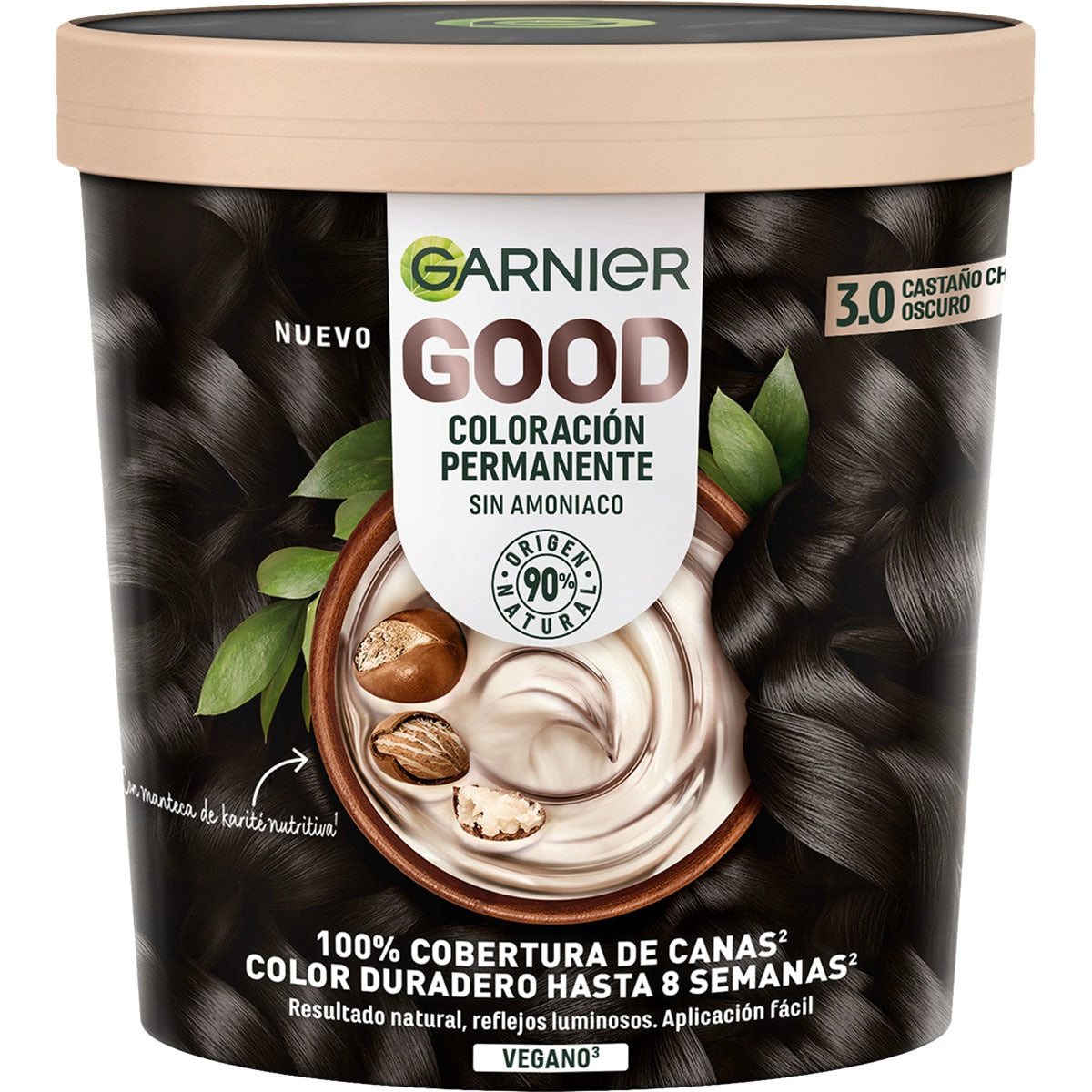 GARNIER GOOD permanent color #3.0 dark brown 217 ml