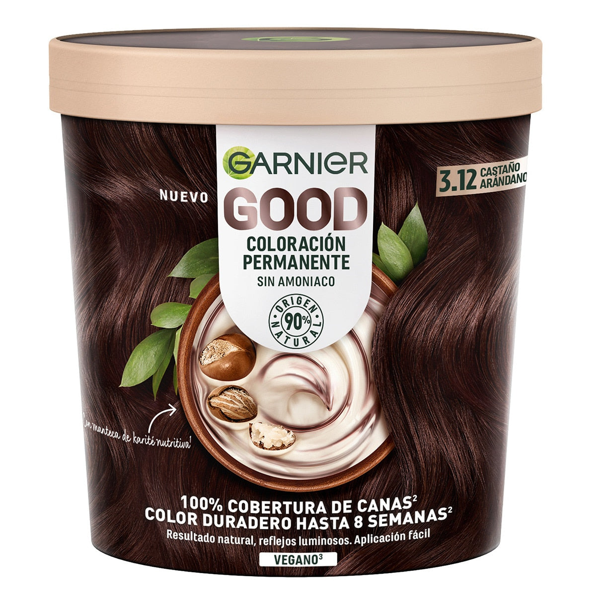 GARNIER GOOD permanent color #3.12 blueberry brown 217 ml