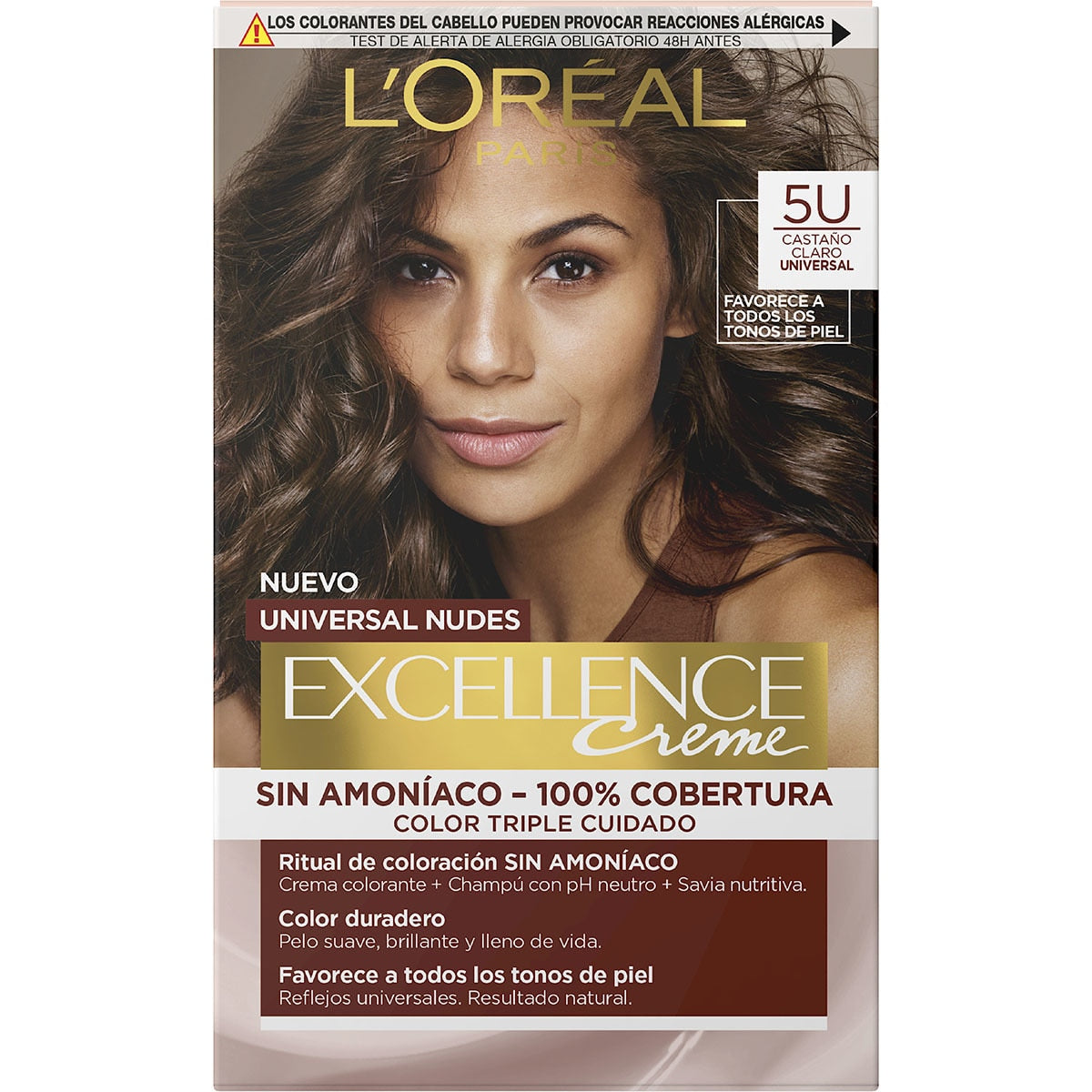 L'ORÉAL PARIS EXCELLENCE NUDES dye #5u-light brown 5 u