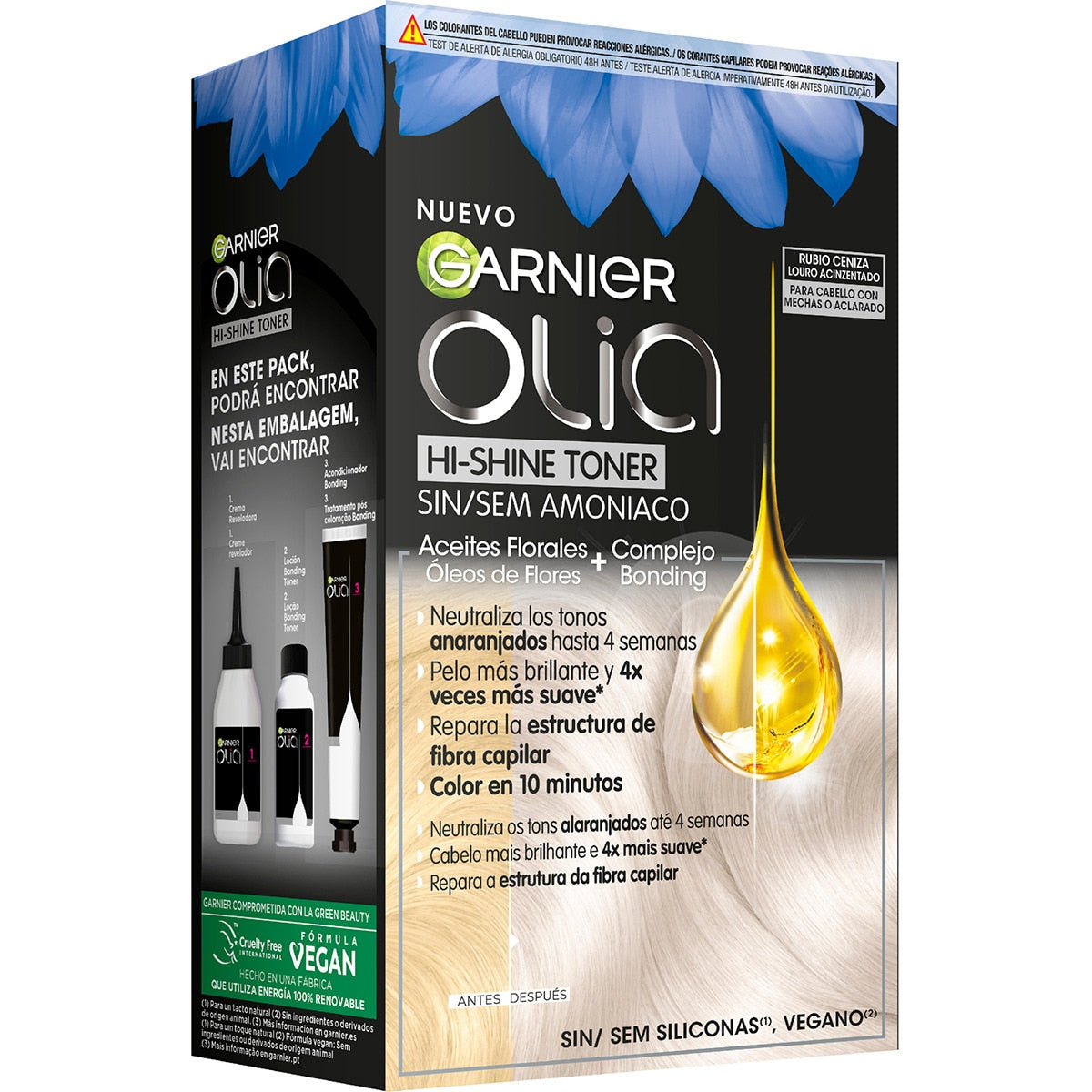 GARNIER OLIA neutralizador tono sin amoniaco cabello mechas-aclarado #rubio ceniza 1 u