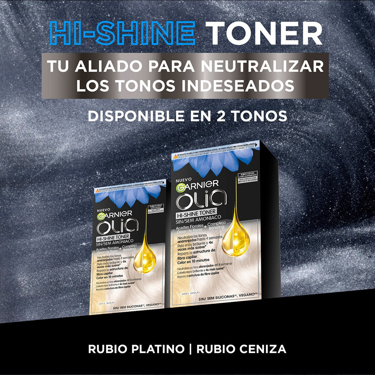 GARNIER OLIA neutralizador tono sin amoniaco cabello decolorado-aclarado #rubio platino 1 u