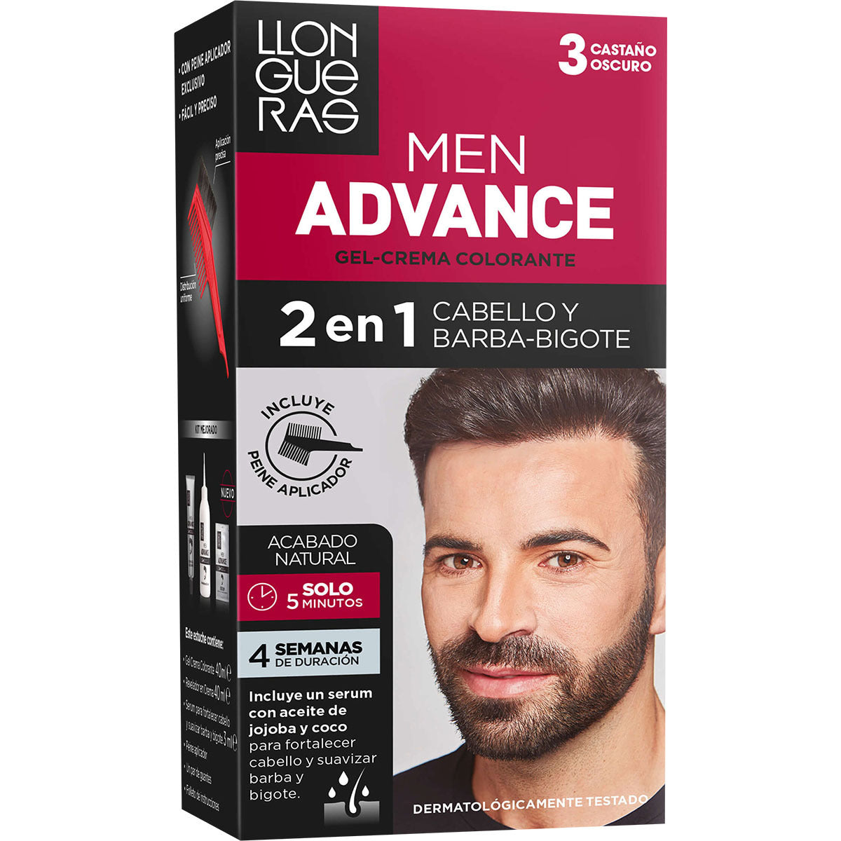 LLONGUERAS MEN ADVANCE #3-dark brown 1 u