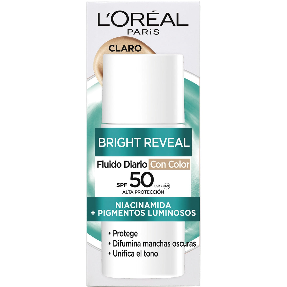 L'ORÉAL PARIS BRIGHT REVEAL NIACINAMIDE daily fluid SPF50 #clear 50 ml