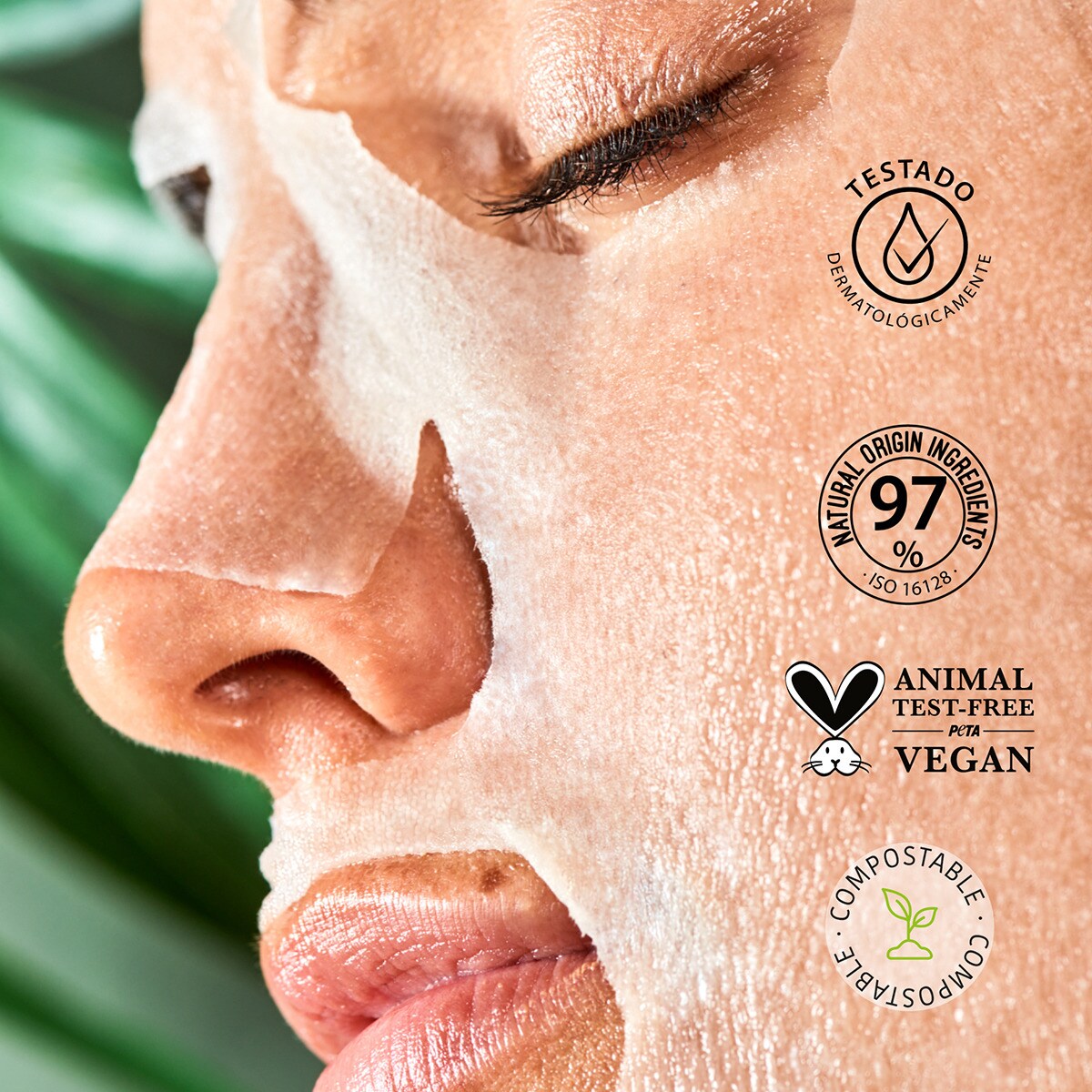 IROHA PAPAYA PEELING AHA tissue facial mask 1 u