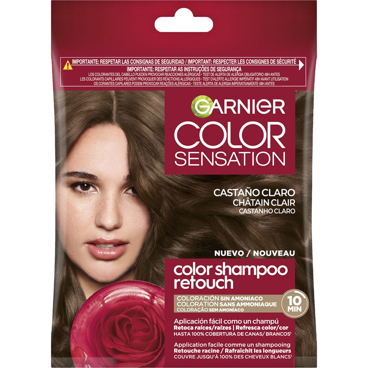 GARNIER COLOR SENSATION tone on tone color shampoo #5.0-light brown 1 u