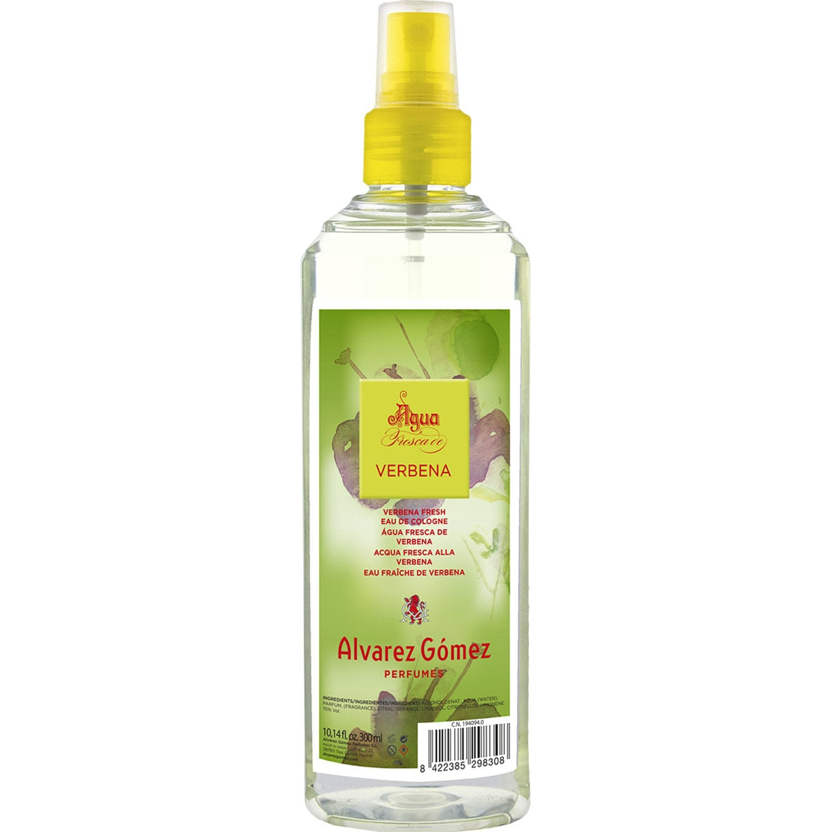ALVAREZ GOMEZ AGUA DE COLONIA agua fresca verbena spray 300 ml
