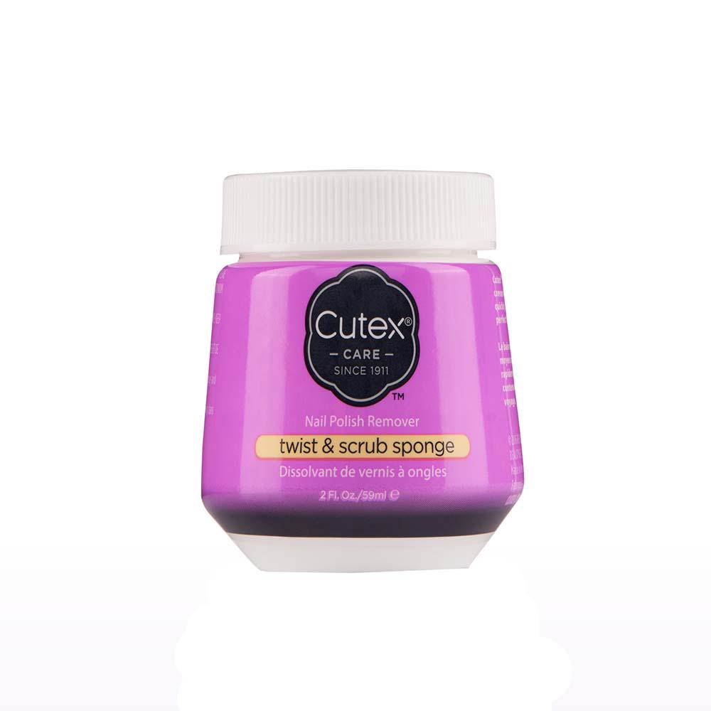 CUTEX SPONGE POLISH REMOVER twist & scrub 52 ml