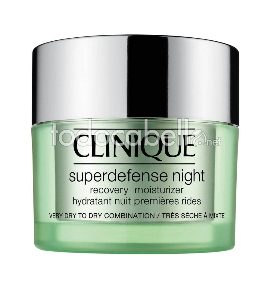 CLINIQUE SUPERDEFENSE NIGHT recovery moisturizer I/II 50 ml