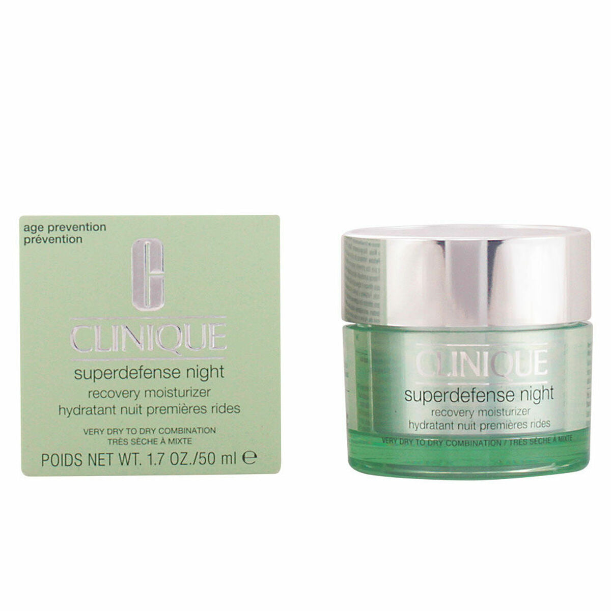 CLINIQUE SUPERDEFENSE NIGHT recovery moisturizer I/II 50 ml