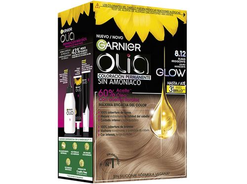 GARNIER OLIA coloración permanente sin amoniaco #8.12-rubio iridiscente 1 u