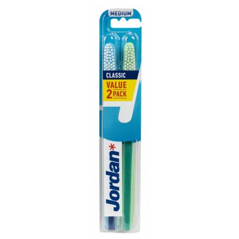 JORDAN CLASSIC cepillo dental #medio 2 u