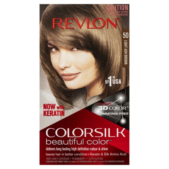 REVLON MASS MARKET COLORSILK tinte #50-castaño claro cenizo 1 u