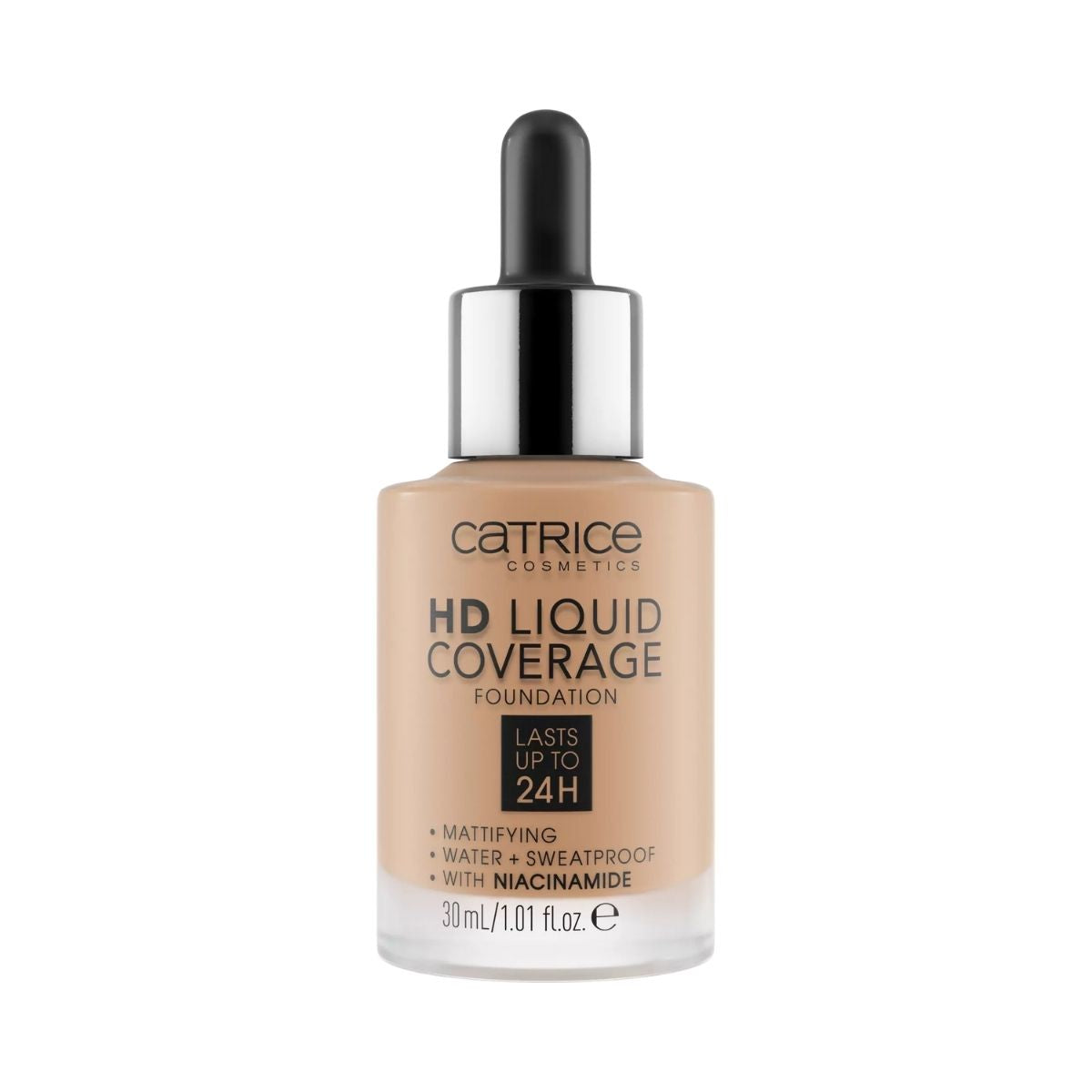 CATRICE HD LIQUID COVERAGE FOUNDATION lasts up to 24h #050-rosy ash 30 ml