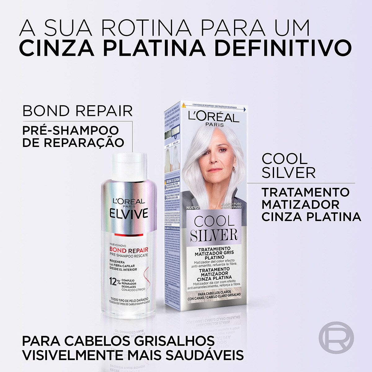 L'ORÉAL PARIS COOL SILVER platinum gray toning treatment #Silver 1 u