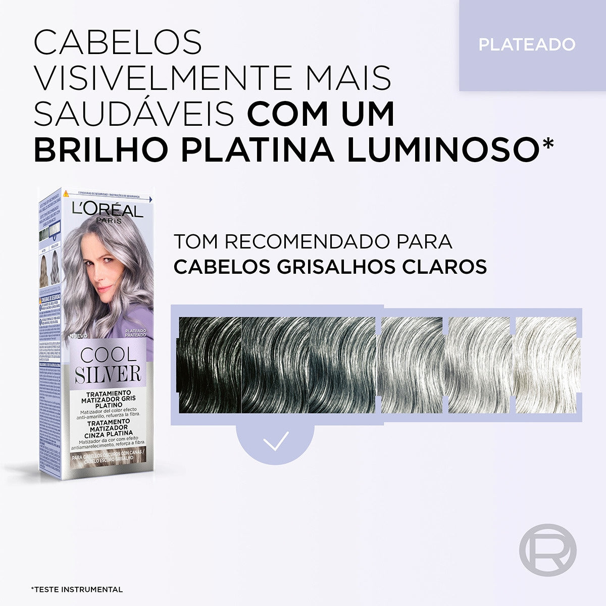 L'ORÉAL PARIS COOL SILVER platinum gray toning treatment #Silver 1 u