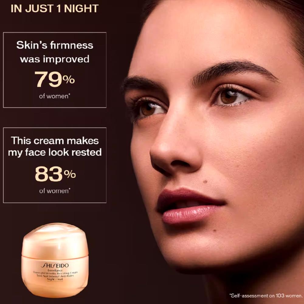 SHISEIDO BENEFIANCE OVERNIGHT wrinkle resisting cream 50 ml