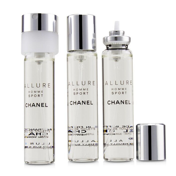 CHANEL ALLURE HOMME SPORT travel spray and two refills 3 x 20 ml