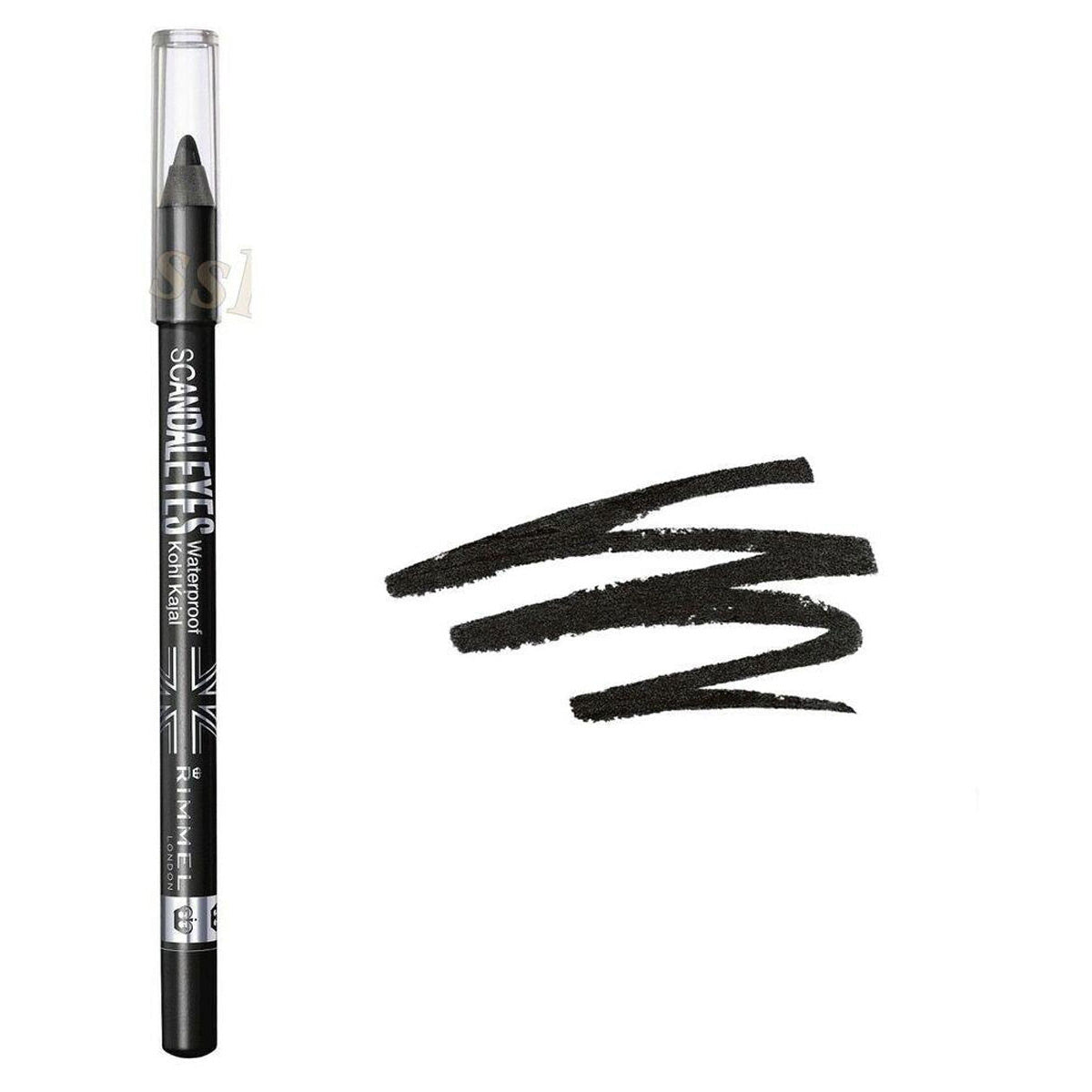 RIMMEL LONDON SCANDALEYES kohl kajal waterproof #001-black