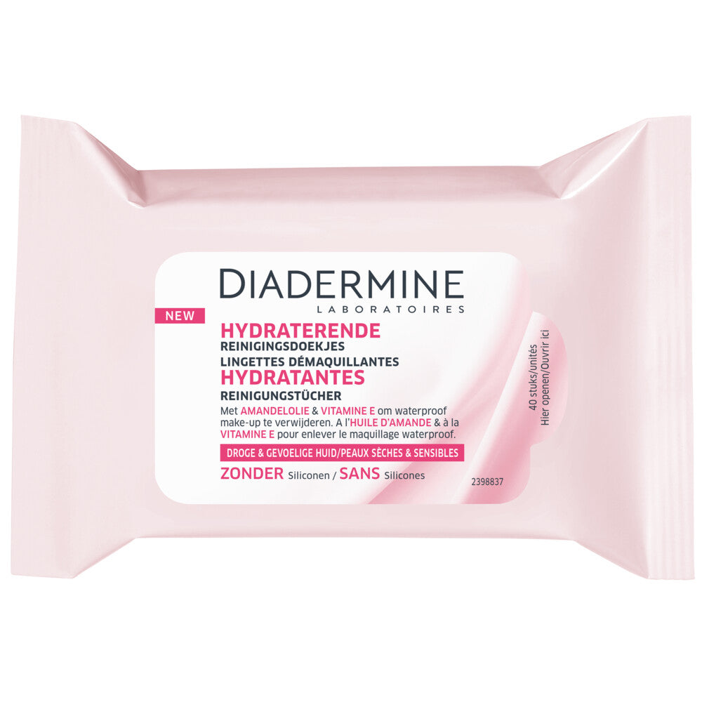 DIADERMINE MAKE-UP REMOVER WIPES moisturizing dry-sensitive skin 25 u
