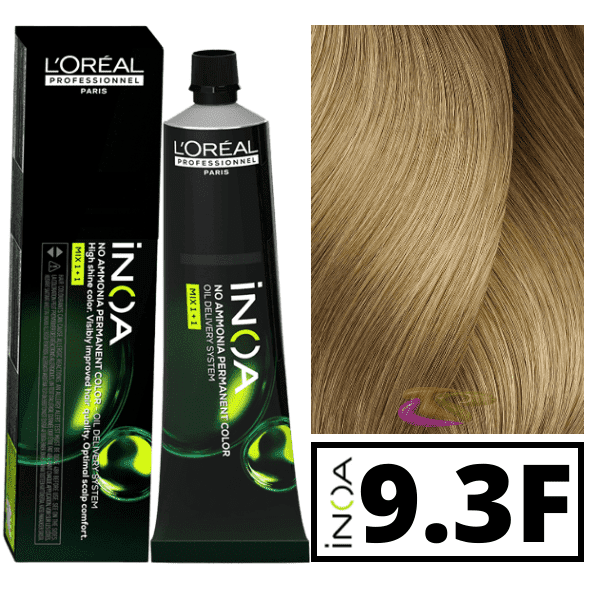 L'ORÉAL PROFESSIONNEL PARIS INOA no ammonia permanent color #9.3 60 gr