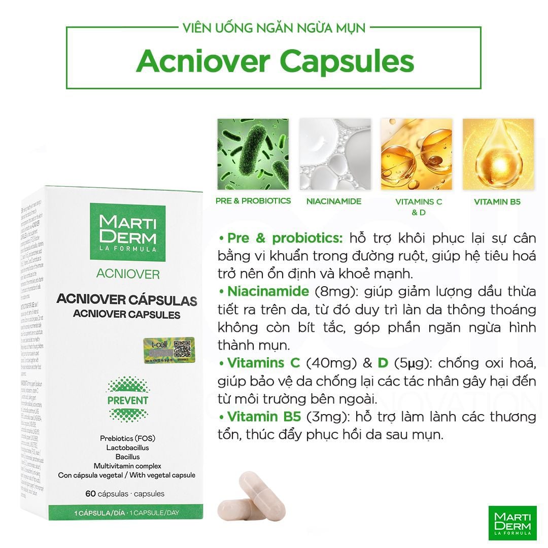 MARTIDERM ACNIOVER capsules 60 u