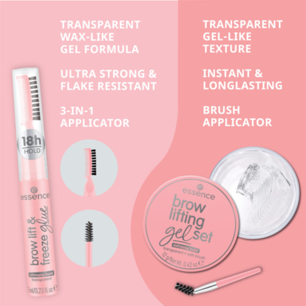 ESSENCE BROW LIFT &amp; FREEZE transparent eyebrow fixative 7 ml