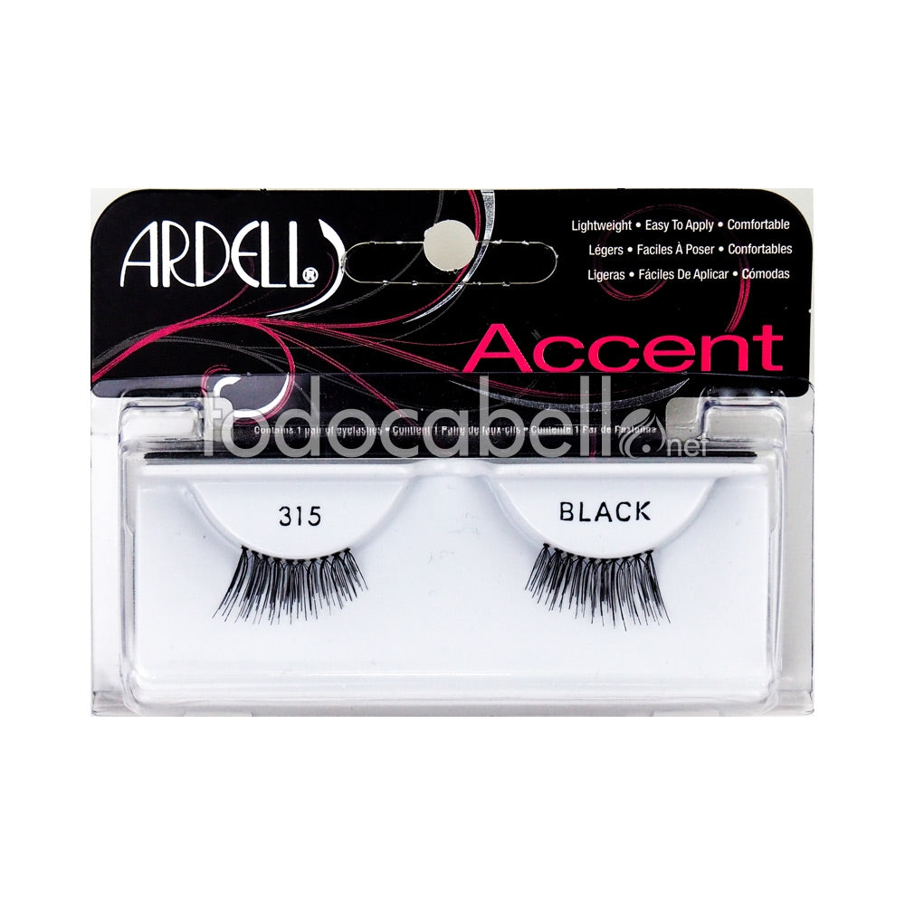 ARDELL ACCENT eyelashes #315-black 1 u