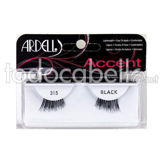 ARDELL ACCENT eyelashes #315-black 1 u