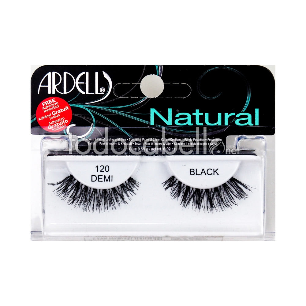 ARDELL NATURAL eyelashes pocket pack #120-demi black 5 ml