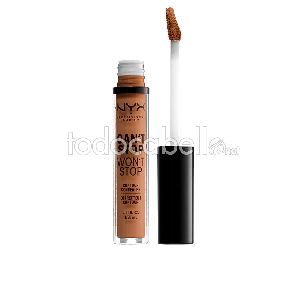 NYX PROFESSIONAL MAKE UP CAN'T STOP WON'T STOP contour concealer #mahogany