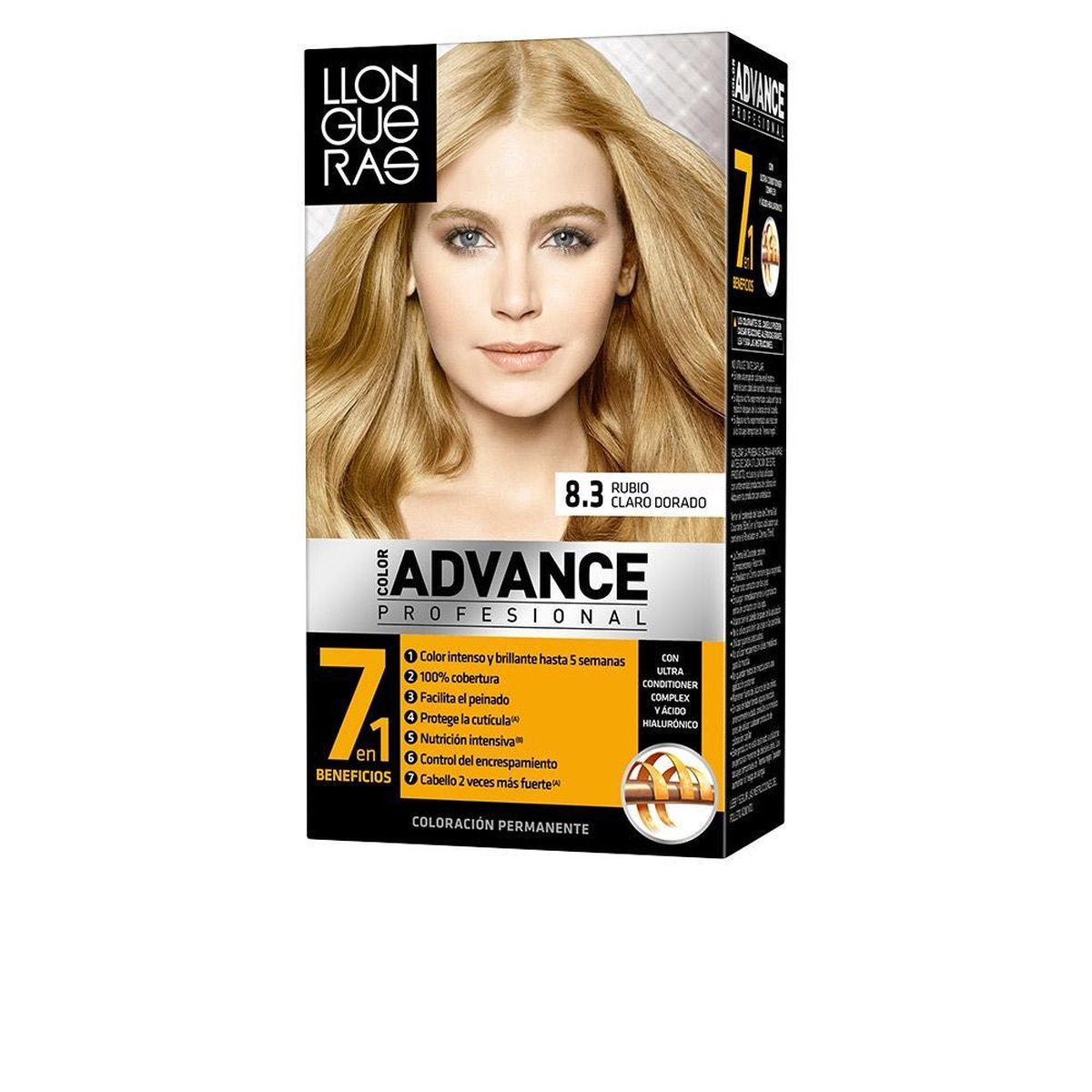 LLONGUERAS COLOR ADVANCE #8,3-rubio claro dorado 1 u
