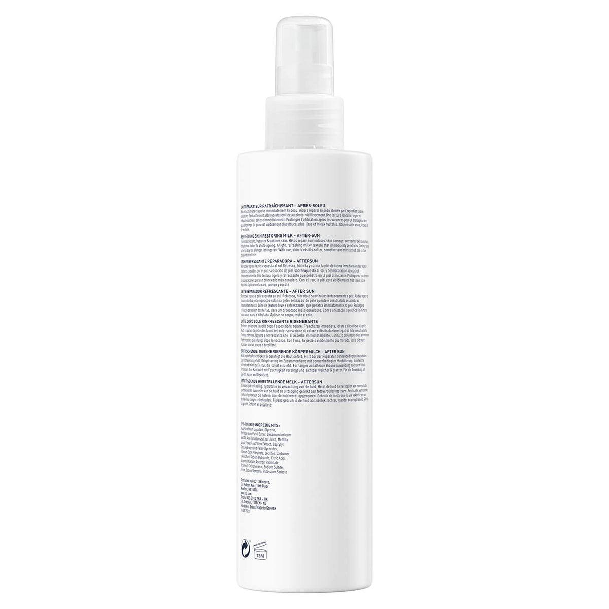 ROC PROTECCIÓN SOLAR aftersun restaurador piel 200 ml