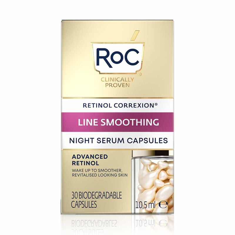 ROC LINE SMOOTHING ADVANCED RETINOL cápsulas serum noche 30 u