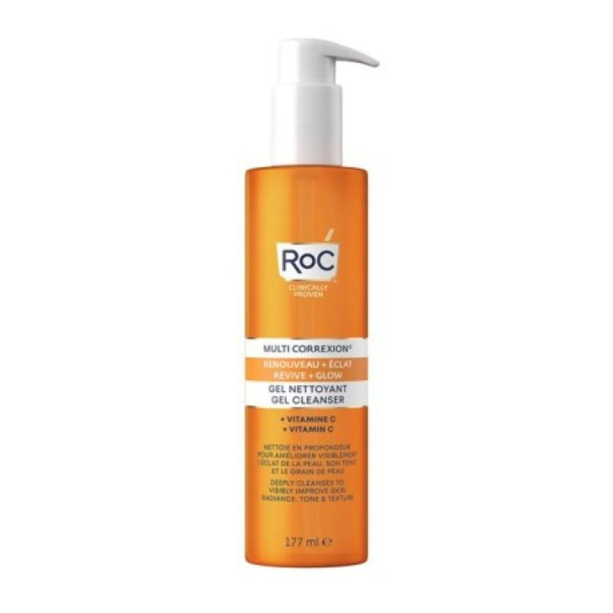 ROC REVIVE + GLOW & gel limpiador 177 ml