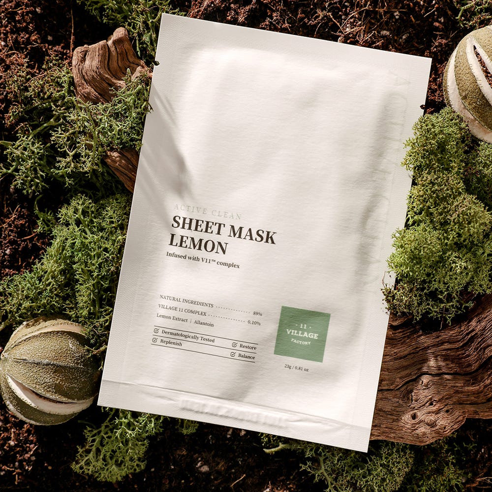 VILLAGE 11 ACTIVE CLEAN sheet mask lemon 23 gr