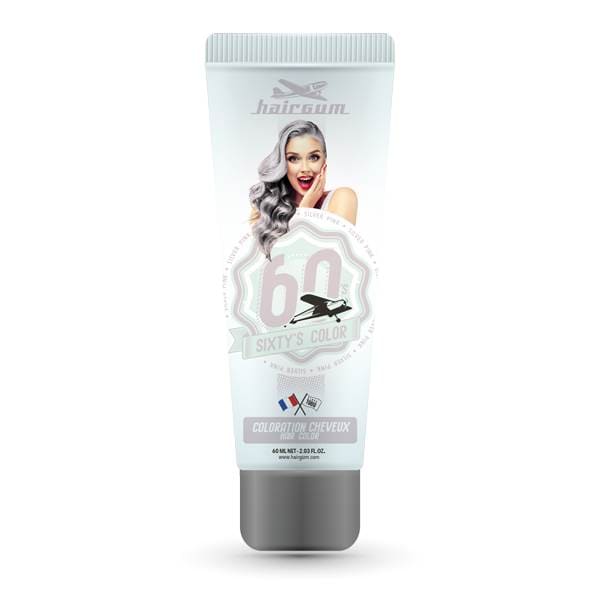 HAIRGUM SIXTY'S COLOR hair color #silver pink