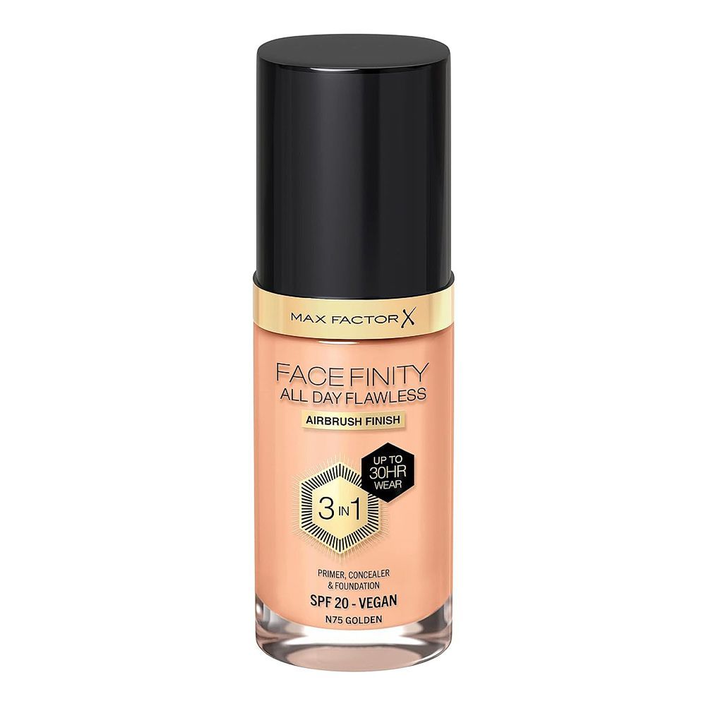 MAX FACTOR FACEFINITY 3IN1 primer, concealer &amp; foundation #75-golden 30 ml