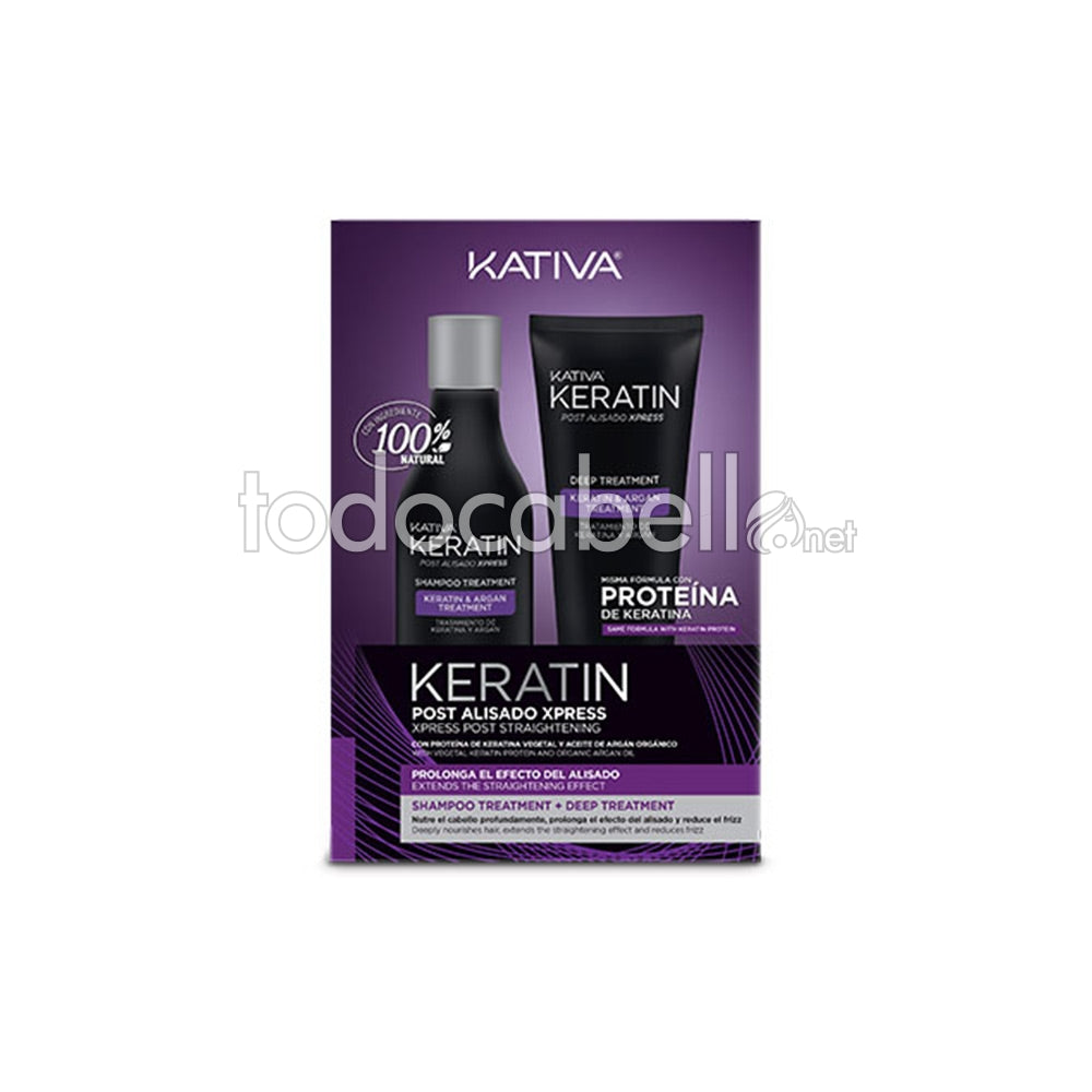 KATIVA KERATIN EXPRESS POST BRAZILIAN STRAIGHTENING SET 2 pcs