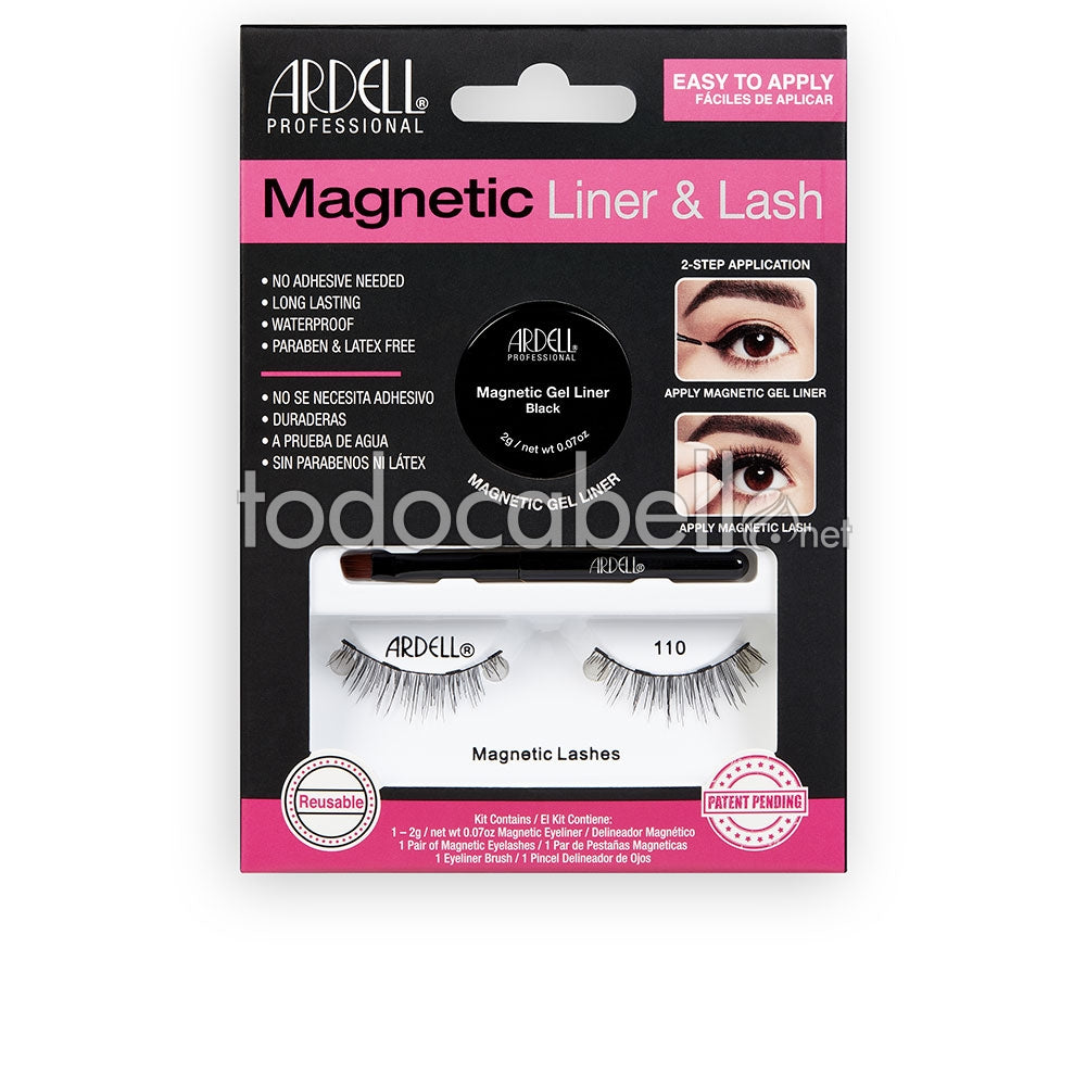ARDELL MAGNETIC LINER &amp; LASH eyelashes #110 + gel liner 3 u