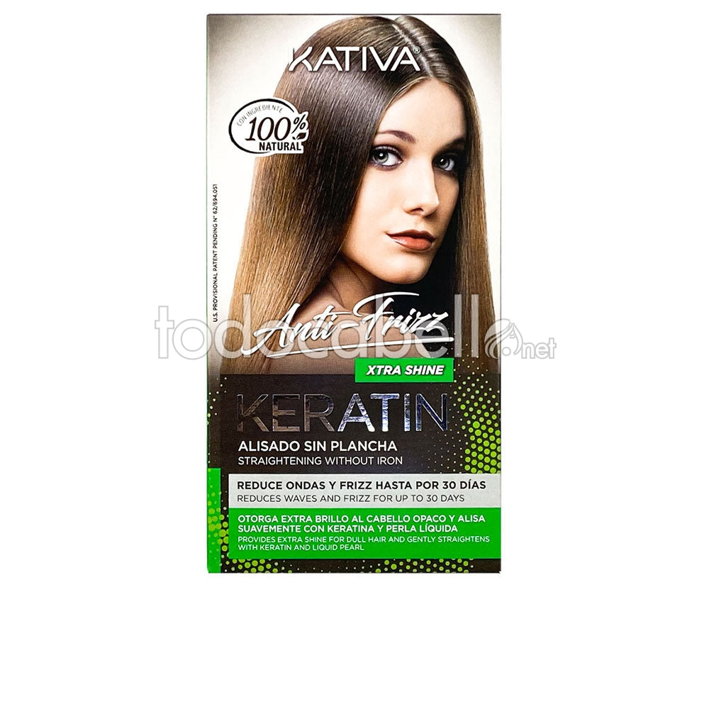 KATIVA KERATIN ANTI-FRIZZ Brazilian straightening without iron extra shine 30 days 3 u