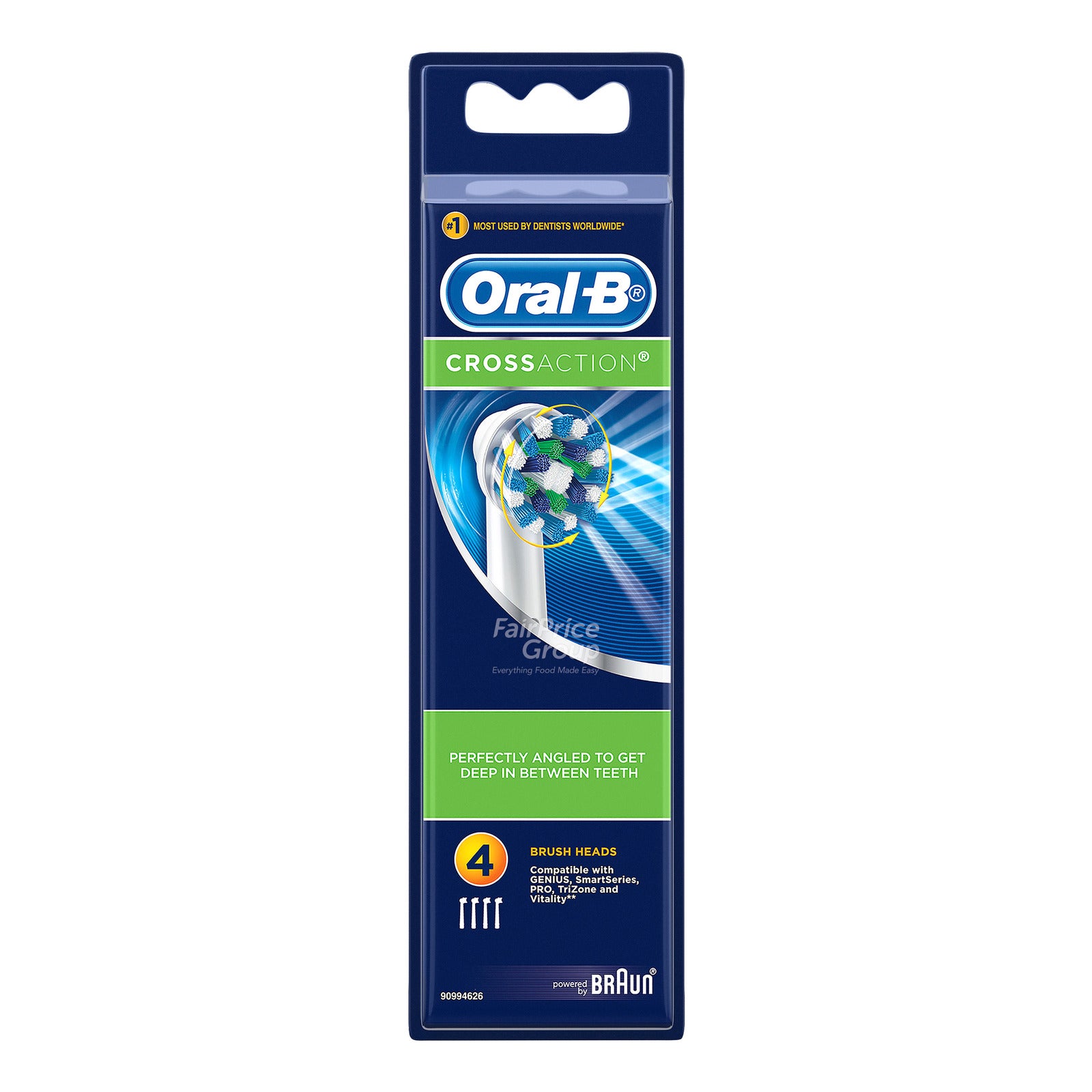 ORAL-B PRO CROSS ACTION heads #black 4 pcs