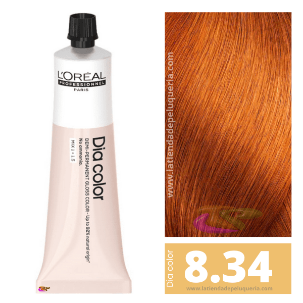 L'ORÉAL PROFESSIONNEL PARIS DIA COLOR demi-permanent coloration without ammonia #8.34 60 ml