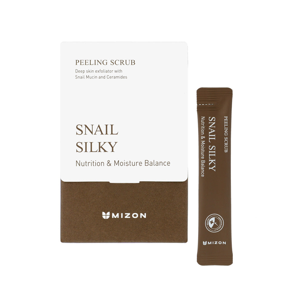 MIZON SNAIL SILKY peeling scrub 40 x 50 gr
